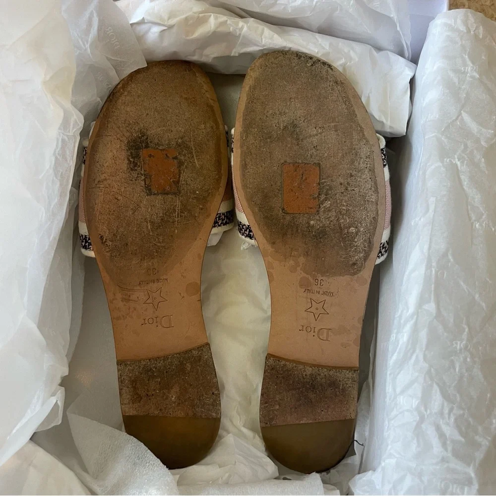 Dior Dway Slides Rose Mutabilis - Picture 4 of 4